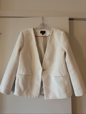 J. Crew collection white blazer size 12